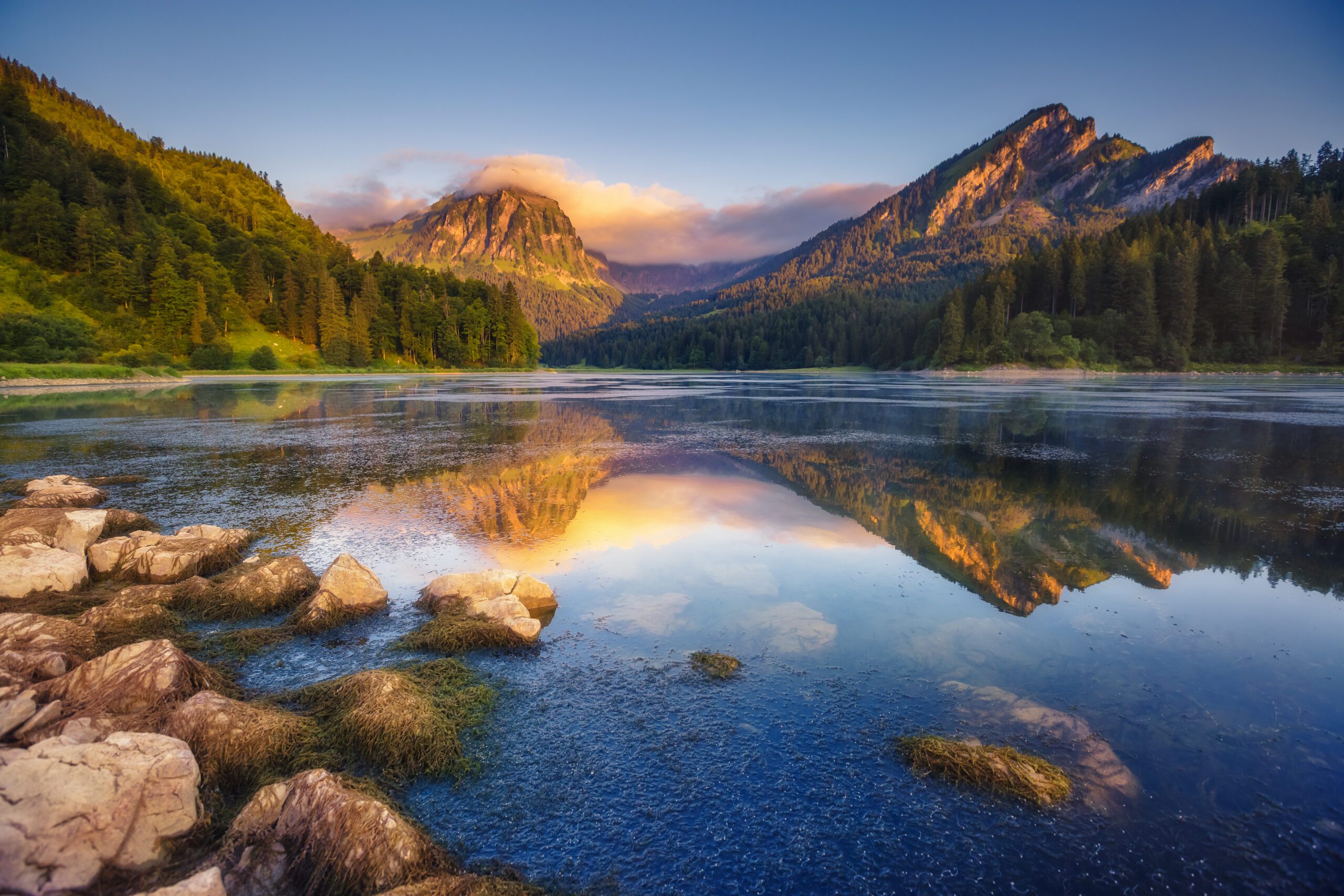 Lake Beside The Mountains